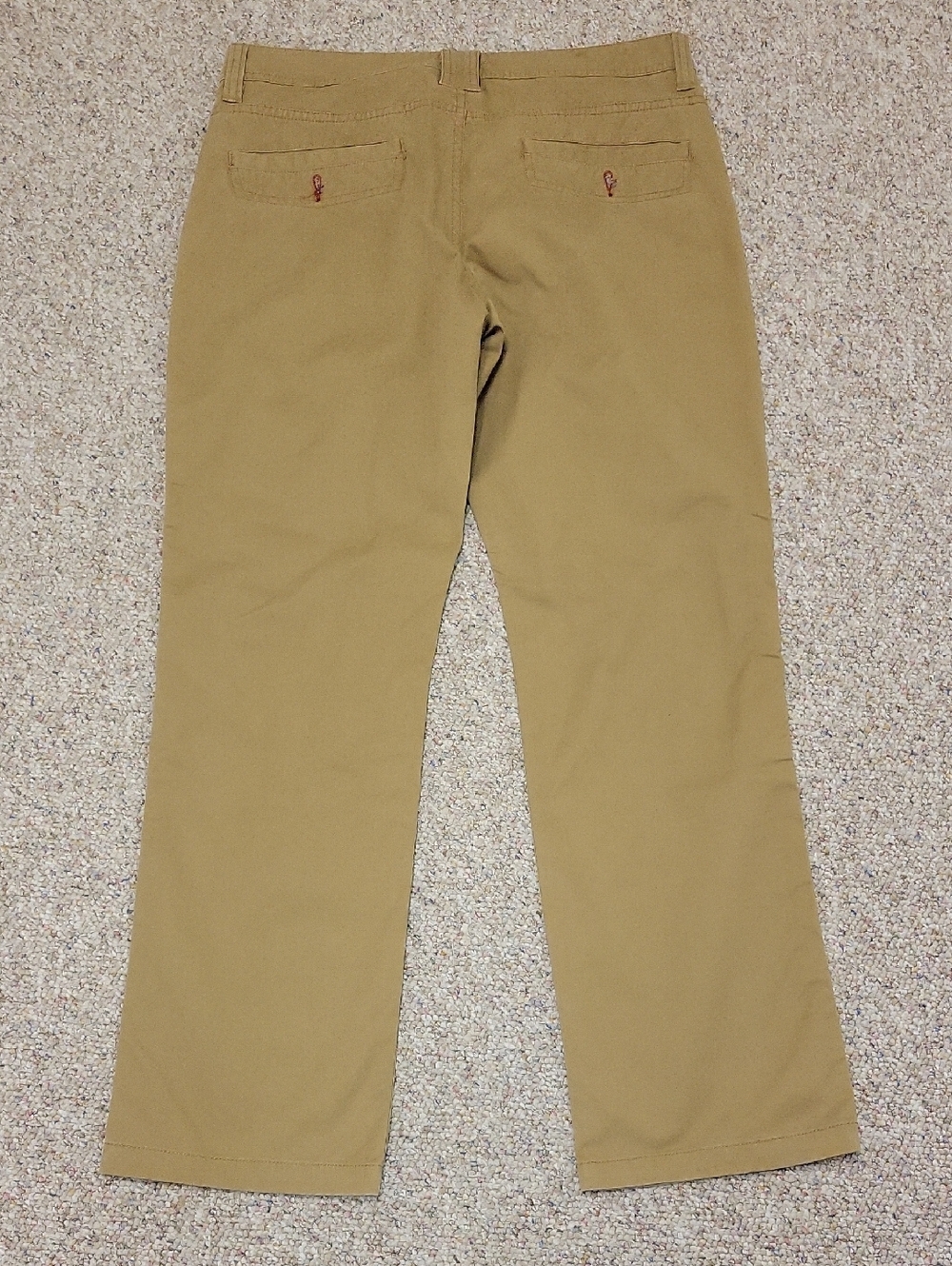 Toad&Co Men's Khak Debug Mission Ridge Chino Pants in Tan. Men's 34 X 32. Gorp